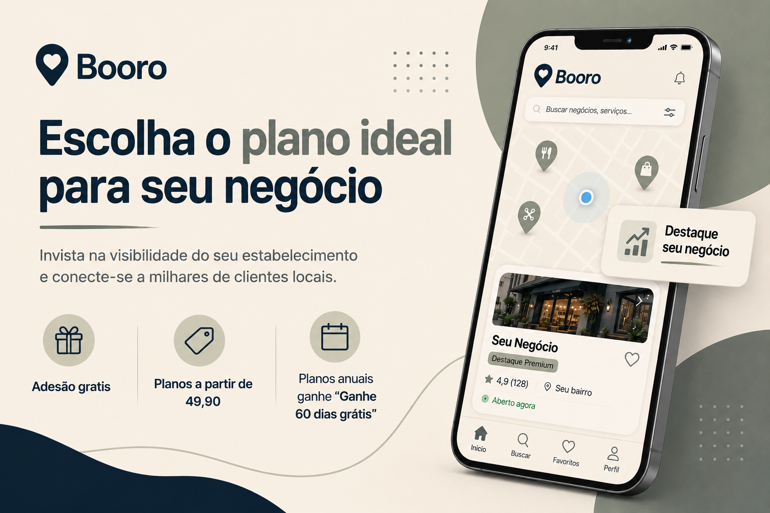 Escolha o plano ideal para seu negócio — Booro